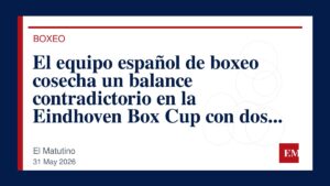 Imagen editorial de El Matutino para El equipo español de boxeo cosecha un balance contradictorio en la Eindhoven Box Cup con dos medallas de…