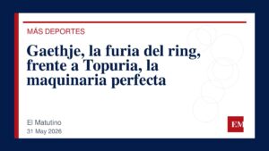 Imagen editorial de El Matutino para Gaethje, la furia del ring, frente a Topuria, la maquinaria perfecta