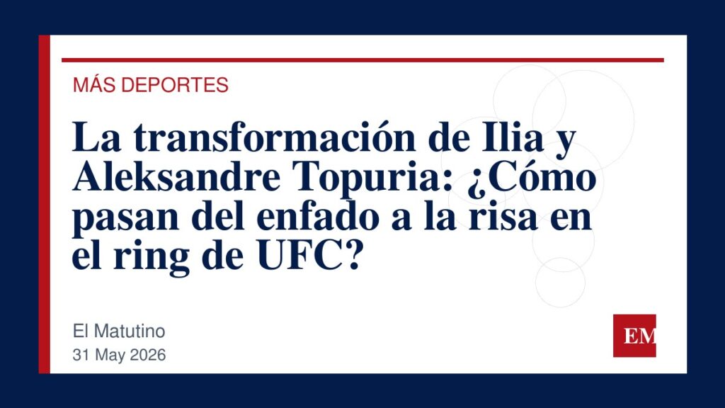 Imagen editorial de El Matutino para La transformación de Ilia y Aleksandre Topuria: ¿Cómo pasan del enfado a la risa en el ring de UFC?