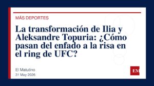 Imagen editorial de El Matutino para La transformación de Ilia y Aleksandre Topuria: ¿Cómo pasan del enfado a la risa en el ring de UFC?