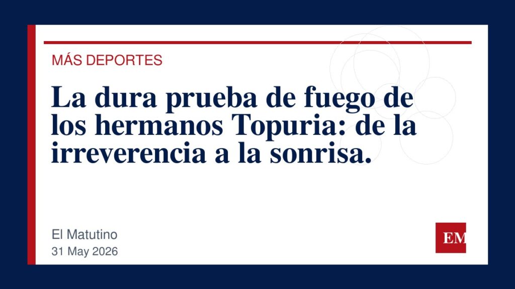 Imagen editorial de El Matutino para La dura prueba de fuego de los hermanos Topuria: de la irreverencia a la sonrisa.