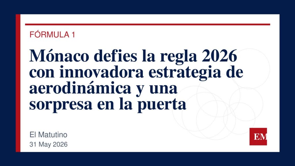 Imagen editorial de El Matutino para Mónaco defies la regla 2026 con innovadora estrategia de aerodinámica y una sorpresa en la puerta