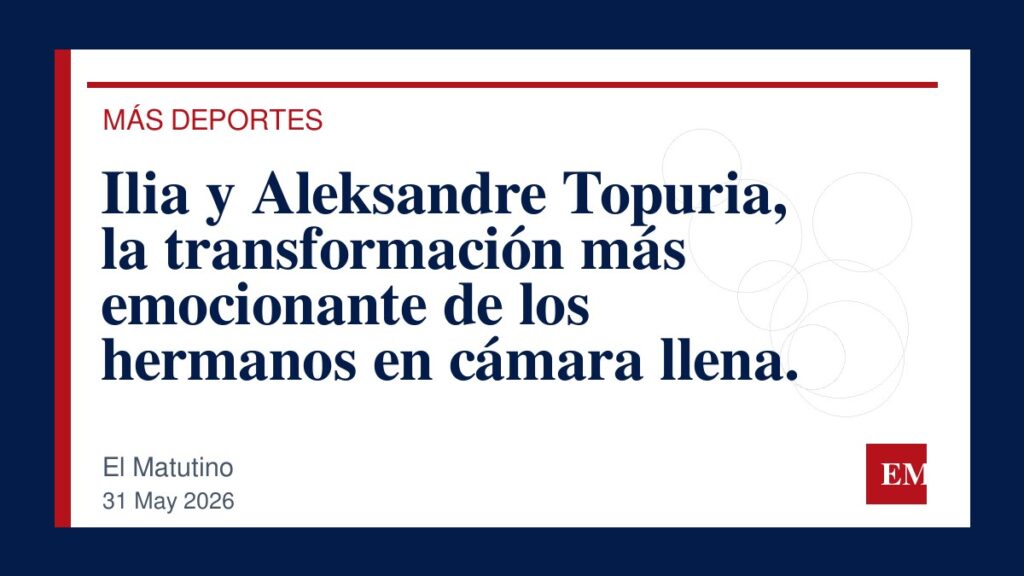 Imagen editorial de El Matutino para Ilia y Aleksandre Topuria, la transformación más emocionante de los hermanos en cámara llena.