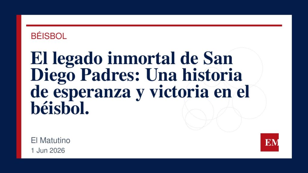 Imagen editorial de El Matutino para El legado inmortal de San Diego Padres: Una historia de esperanza y victoria en el béisbol.