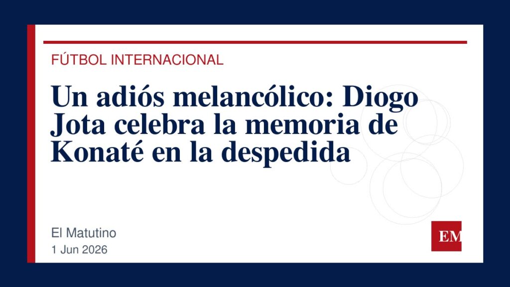 Imagen editorial de El Matutino para Un adiós melancólico: Diogo Jota celebra la memoria de Konaté en la despedida
