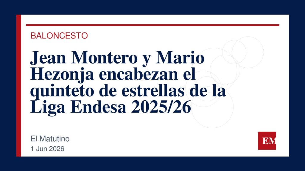 Imagen editorial de El Matutino para Jean Montero y Mario Hezonja encabezan el quinteto de estrellas de la Liga Endesa 2025/26