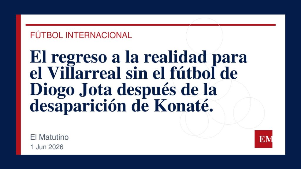 Imagen editorial de El Matutino para El regreso a la realidad para el Villarreal sin el fútbol de Diogo Jota después de la desaparición de Konaté.