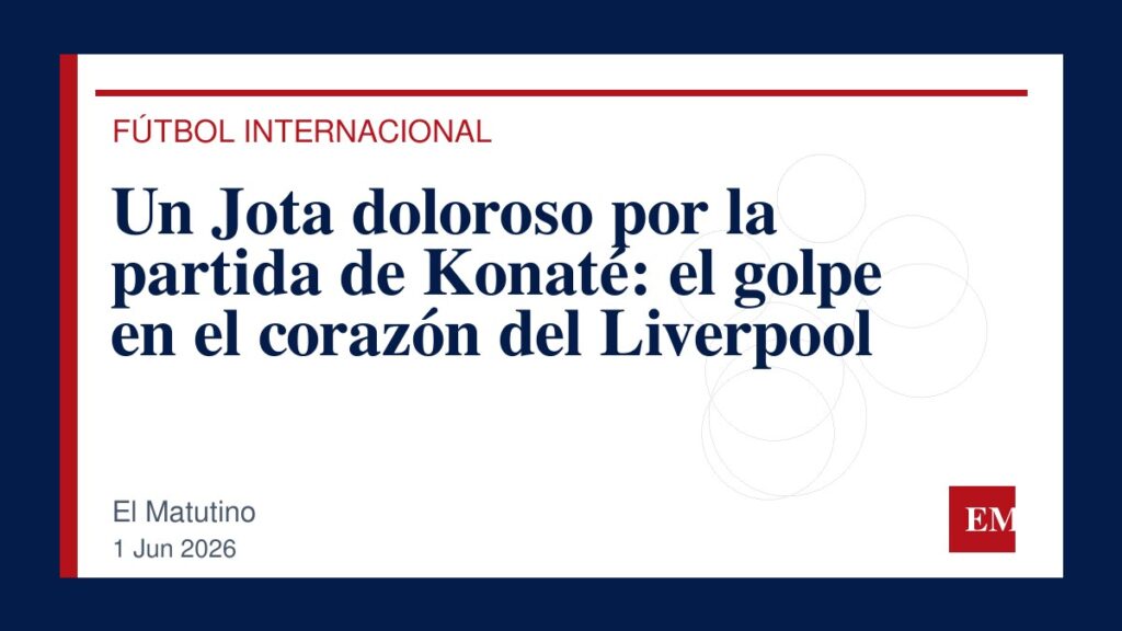 Imagen editorial de El Matutino para Un Jota doloroso por la partida de Konaté: el golpe en el corazón del Liverpool
