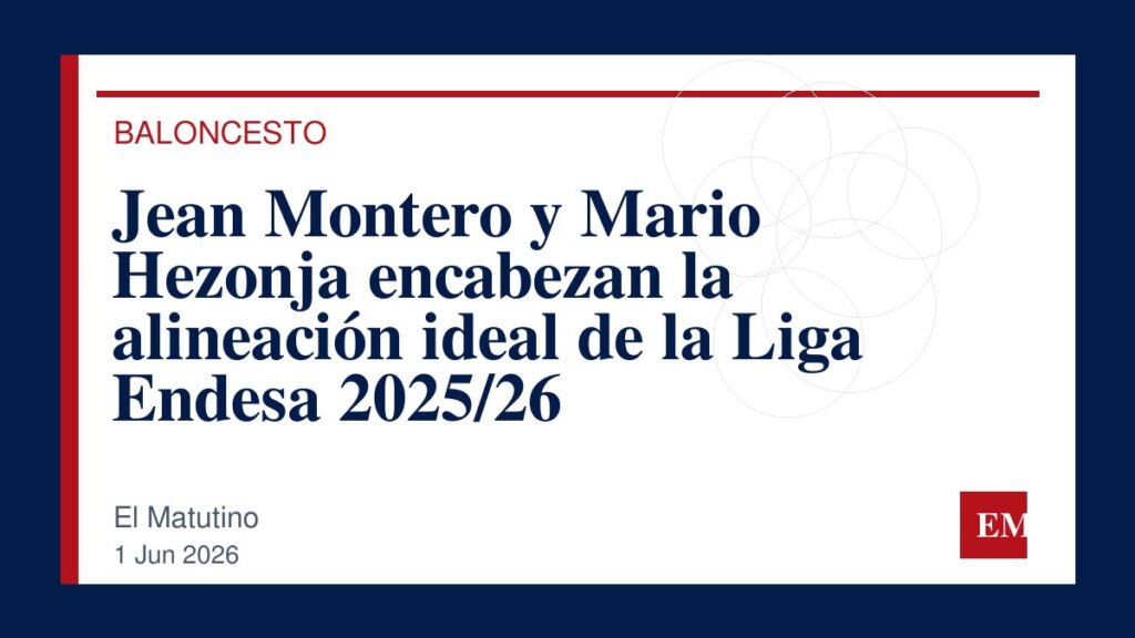 Imagen editorial de El Matutino para Jean Montero y Mario Hezonja encabezan la alineación ideal de la Liga Endesa 2025/26