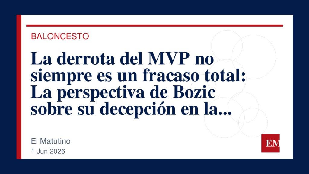 Imagen editorial de El Matutino para La derrota del MVP no siempre es un fracaso total: La perspectiva de Bozic sobre su decepción en la última…