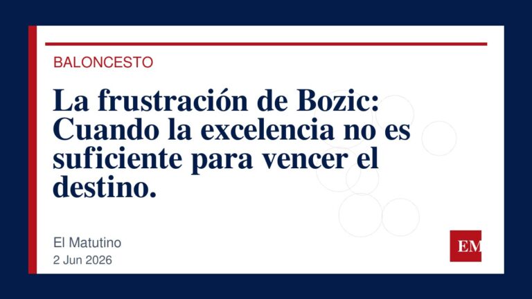 Imagen editorial de El Matutino para La frustración de Bozic: Cuando la excelencia no es suficiente para vencer el destino.