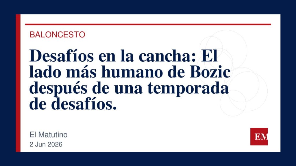 Imagen editorial de El Matutino para Desafíos en la cancha: El lado más humano de Bozic después de una temporada de desafíos.