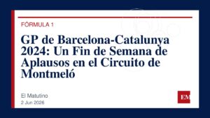 Imagen editorial de El Matutino para GP de Barcelona-Catalunya 2024: Un Fin de Semana de Aplausos en el Circuito de Montmeló