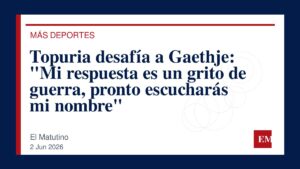 Imagen editorial de El Matutino para Topuria desafía a Gaethje: “Mi respuesta es un grito de guerra, pronto escucharás mi nombre”