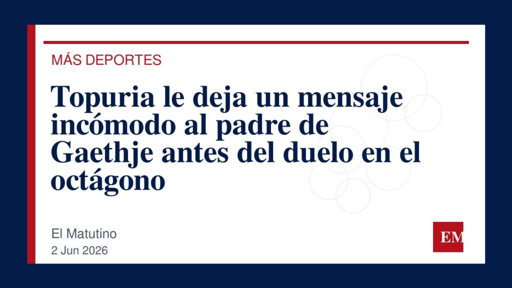 Imagen editorial de El Matutino para Topuria le deja un mensaje incómodo al padre de Gaethje antes del duelo en el octágono
