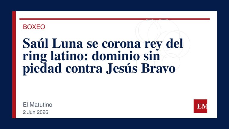 Imagen editorial de El Matutino para Saúl Luna se corona rey del ring latino: dominio sin piedad contra Jesús Bravo