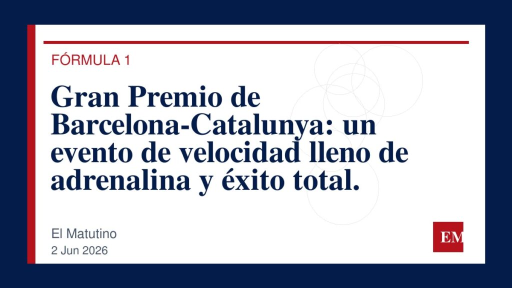 Imagen editorial de El Matutino para Gran Premio de Barcelona-Catalunya: un evento de velocidad lleno de adrenalina y éxito total.