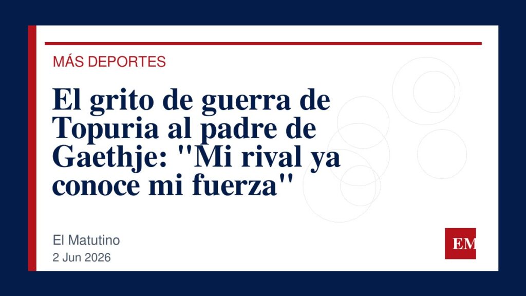 Imagen editorial de El Matutino para El grito de guerra de Topuria al padre de Gaethje: “Mi rival ya conoce mi fuerza”