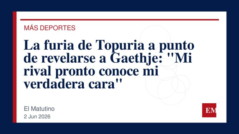 Imagen editorial de El Matutino para La furia de Topuria a punto de revelarse a Gaethje: “Mi rival pronto conoce mi verdadera cara”