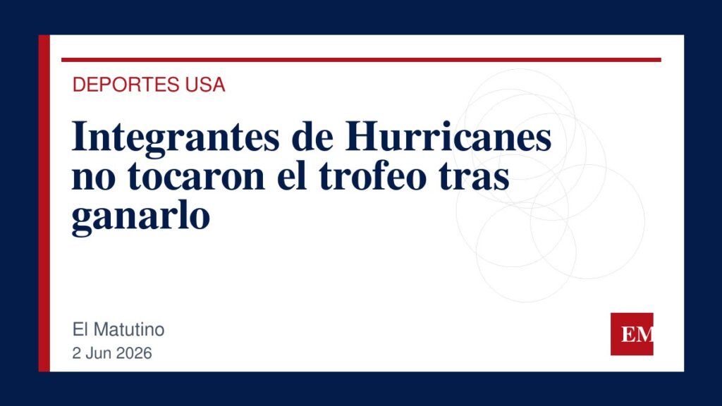 Imagen editorial de El Matutino para Integrantes de Hurricanes no tocaron el trofeo tras ganarlo