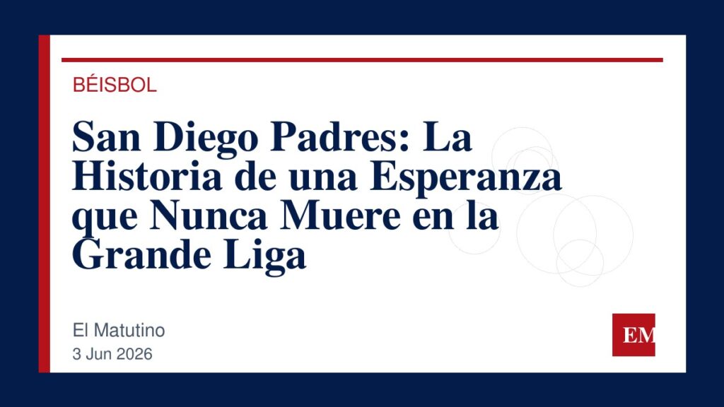 Imagen editorial de El Matutino para San Diego Padres: La Historia de una Esperanza que Nunca Muere en la Grande Liga