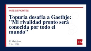 Imagen editorial de El Matutino para Topuria desafía a Gaethje: “Mi rivalidad pronto será conocida por todo el mundo”