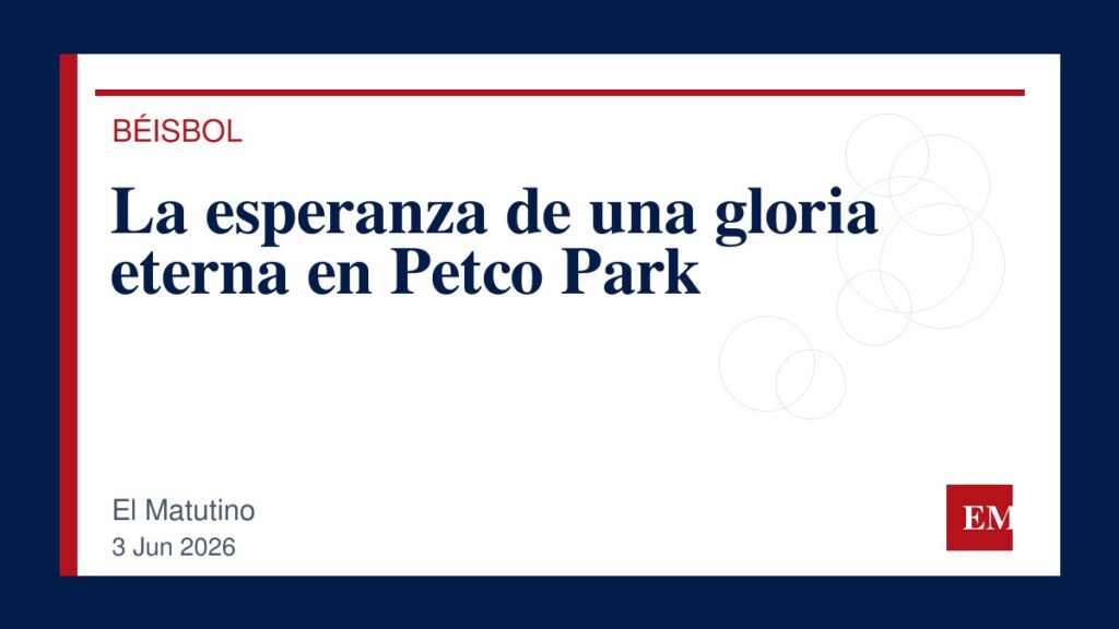 Imagen editorial de El Matutino para La esperanza de una gloria eterna en Petco Park