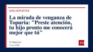 Imagen editorial de El Matutino para La mirada de venganza de Topuria: “Preste atención, tu hijo pronto me conocerá mejor que tú”