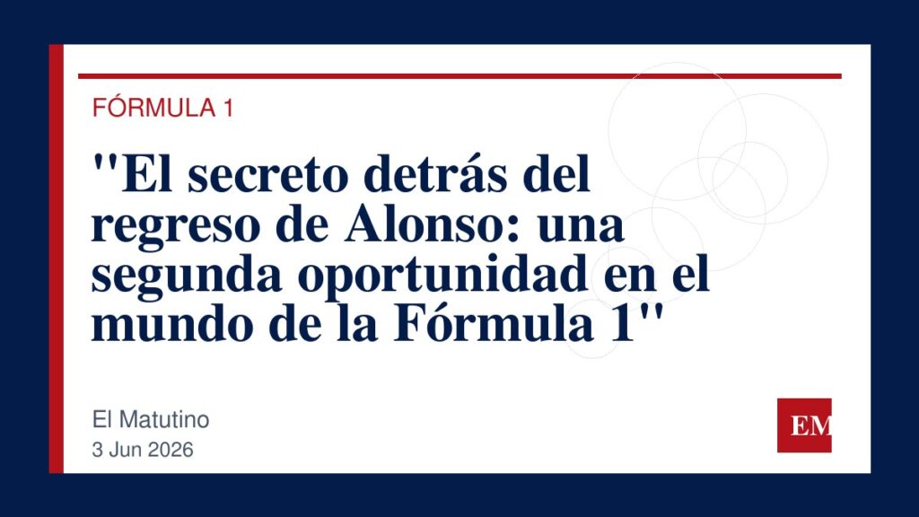 Imagen editorial de El Matutino para “El secreto detrás del regreso de Alonso: una segunda oportunidad en el mundo de la Fórmula 1”