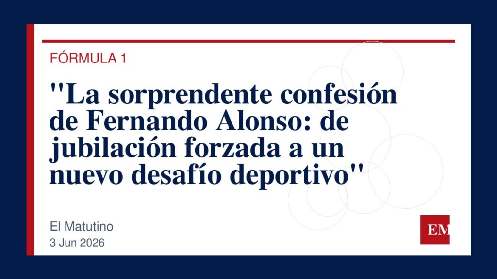 Imagen editorial de El Matutino para “La sorprendente confesión de Fernando Alonso: de jubilación forzada a un nuevo desafío deportivo”