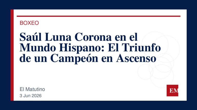 Imagen editorial de El Matutino para Saúl Luna Corona en el Mundo Hispano: El Triunfo de un Campeón en Ascenso