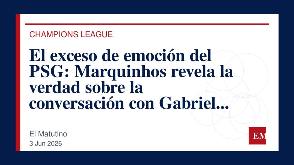 Imagen editorial de El Matutino para El exceso de emoción del PSG: Marquinhos revela la verdad sobre la conversación con Gabriel después del…