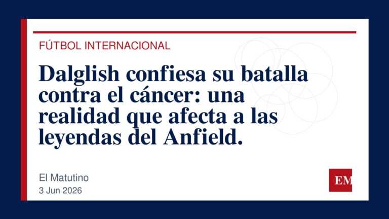 Imagen editorial de El Matutino para Dalglish confiesa su batalla contra el cáncer: una realidad que afecta a las leyendas del Anfield.