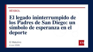 Imagen editorial de El Matutino para El legado ininterrumpido de los Padres de San Diego: un símbolo de esperanza en el deporte