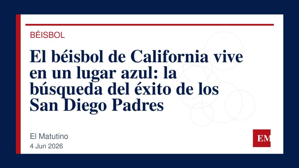 Imagen editorial de El Matutino para El béisbol de California vive en un lugar azul: la búsqueda del éxito de los San Diego Padres