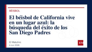 Imagen editorial de El Matutino para El béisbol de California vive en un lugar azul: la búsqueda del éxito de los San Diego Padres