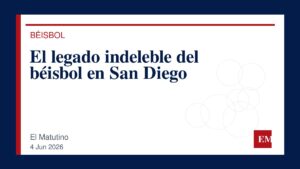 Imagen editorial de El Matutino para El legado indeleble del béisbol en San Diego