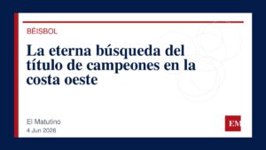 Imagen editorial de El Matutino para La eterna búsqueda del título de campeones en la costa oeste