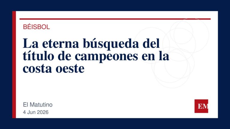 Imagen editorial de El Matutino para La eterna búsqueda del título de campeones en la costa oeste