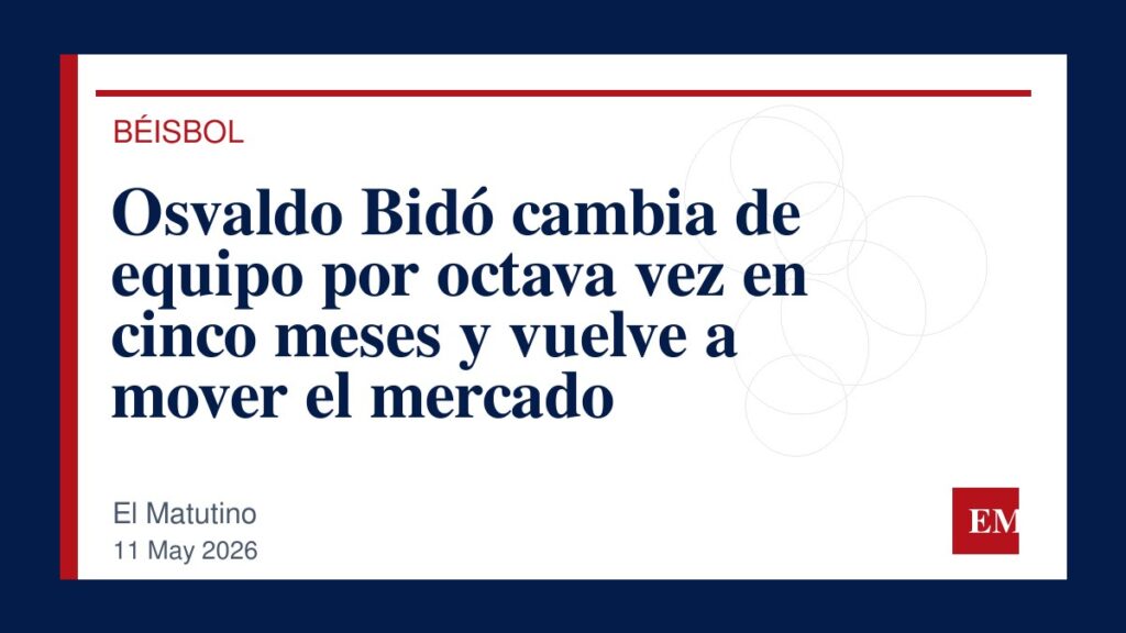 Imagen editorial de El Matutino para Osvaldo Bidó cambia de equipo por octava vez en cinco meses y vuelve a mover el mercado