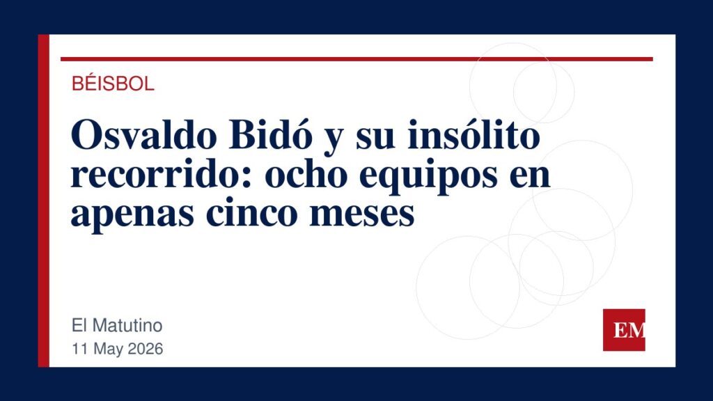 Imagen editorial de El Matutino para Osvaldo Bidó y su insólito recorrido: ocho equipos en apenas cinco meses