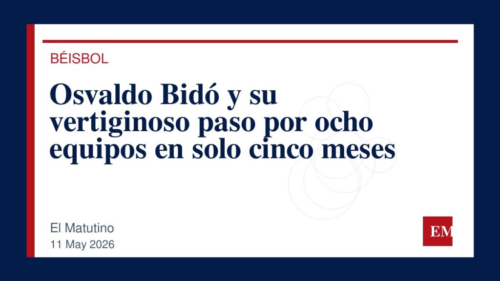 Imagen editorial de El Matutino para Osvaldo Bidó y su vertiginoso paso por ocho equipos en solo cinco meses