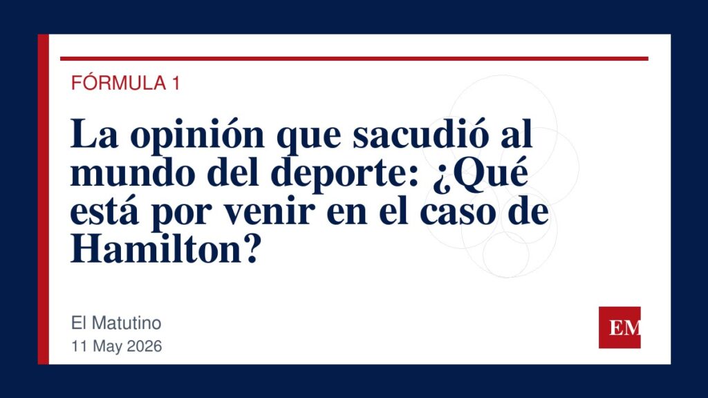 Imagen editorial de El Matutino para La opinión que sacudió al mundo del deporte: ¿Qué está por venir en el caso de Hamilton?