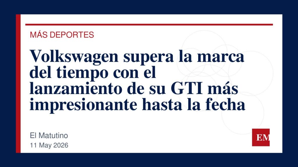 Imagen editorial de El Matutino para Volkswagen supera la marca del tiempo con el lanzamiento de su GTI más impresionante hasta la fecha