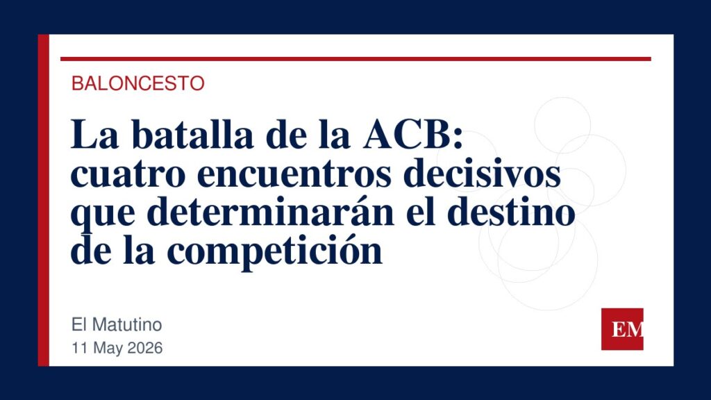 Imagen editorial de El Matutino para La batalla de la ACB: cuatro encuentros decisivos que determinarán el destino de la competición