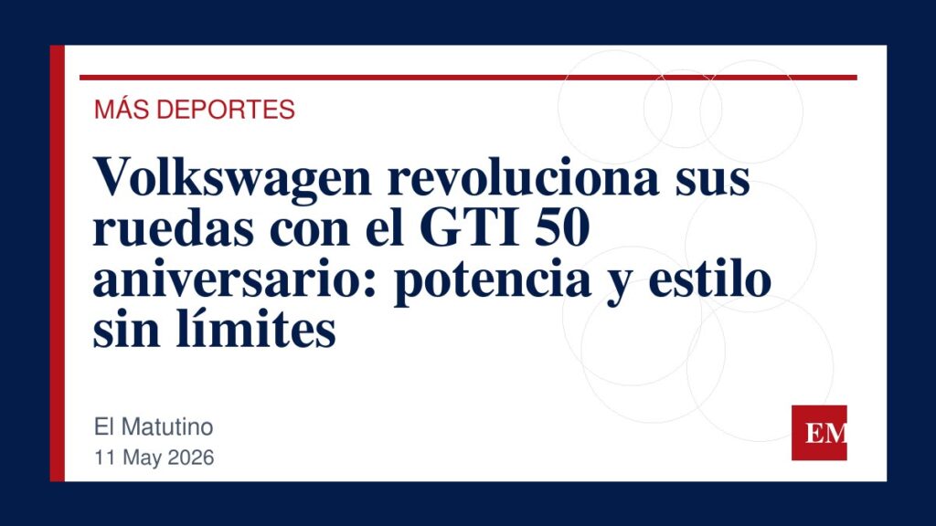 Imagen editorial de El Matutino para Volkswagen revoluciona sus ruedas con el GTI 50 aniversario: potencia y estilo sin límites