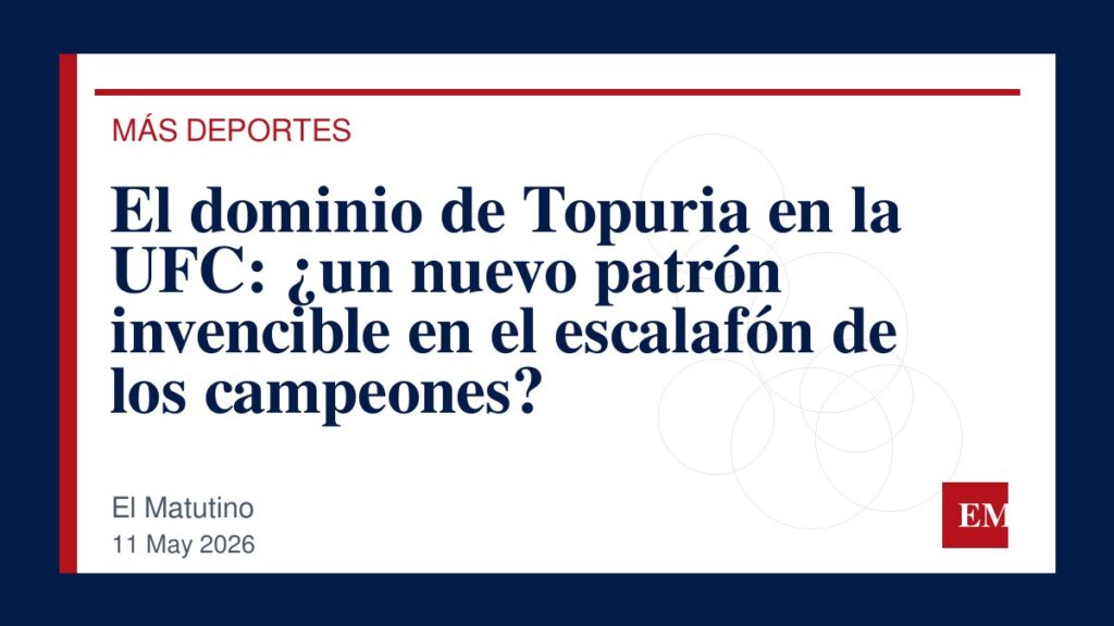 Imagen editorial de El Matutino para El dominio de Topuria en la UFC: ¿un nuevo patrón invencible en el escalafón de los campeones?