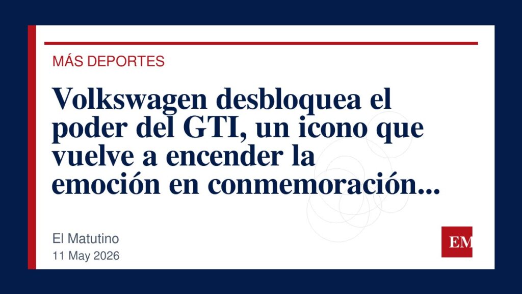 Imagen editorial de El Matutino para Volkswagen desbloquea el poder del GTI, un icono que vuelve a encender la emoción en conmemoración de su…