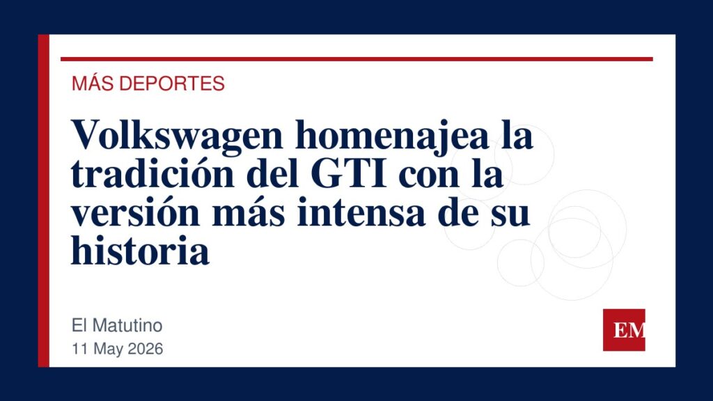 Imagen editorial de El Matutino para Volkswagen homenajea la tradición del GTI con la versión más intensa de su historia