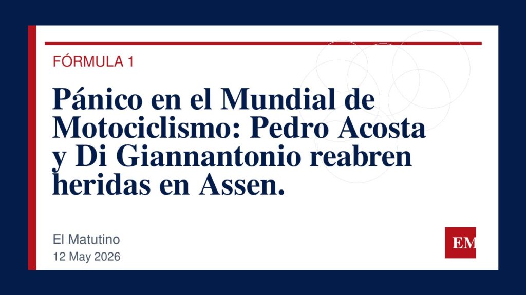 Imagen editorial de El Matutino para Pánico en el Mundial de Motociclismo: Pedro Acosta y Di Giannantonio reabren heridas en Assen.